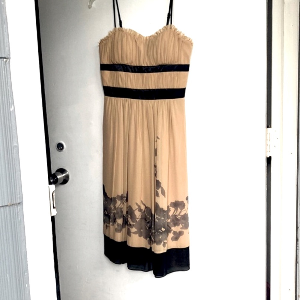 BCBG Paris vintage glam midi cocktail dress